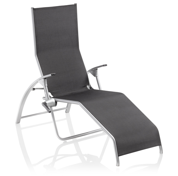Bäderliege Tampa silber/charcoal