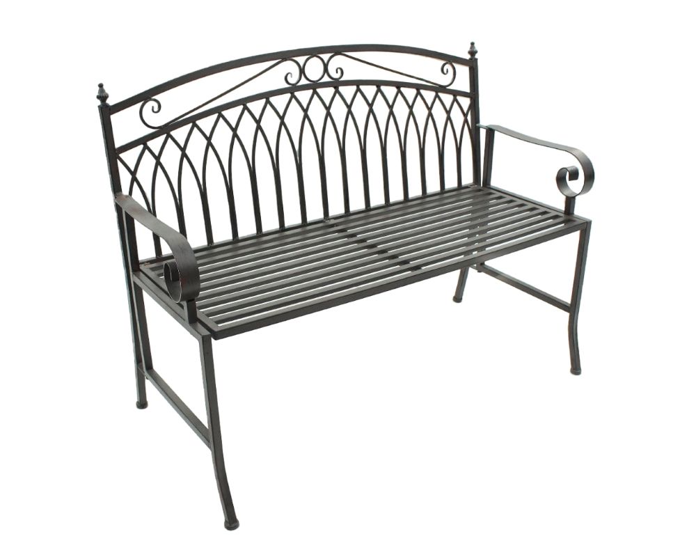 Bank Louisiana antik anthrazit 118 x 63 x 88 cm