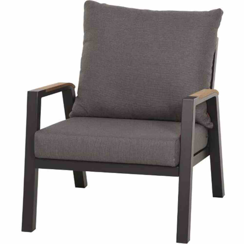 Loungesessel Lindos matt anthrazit Alu