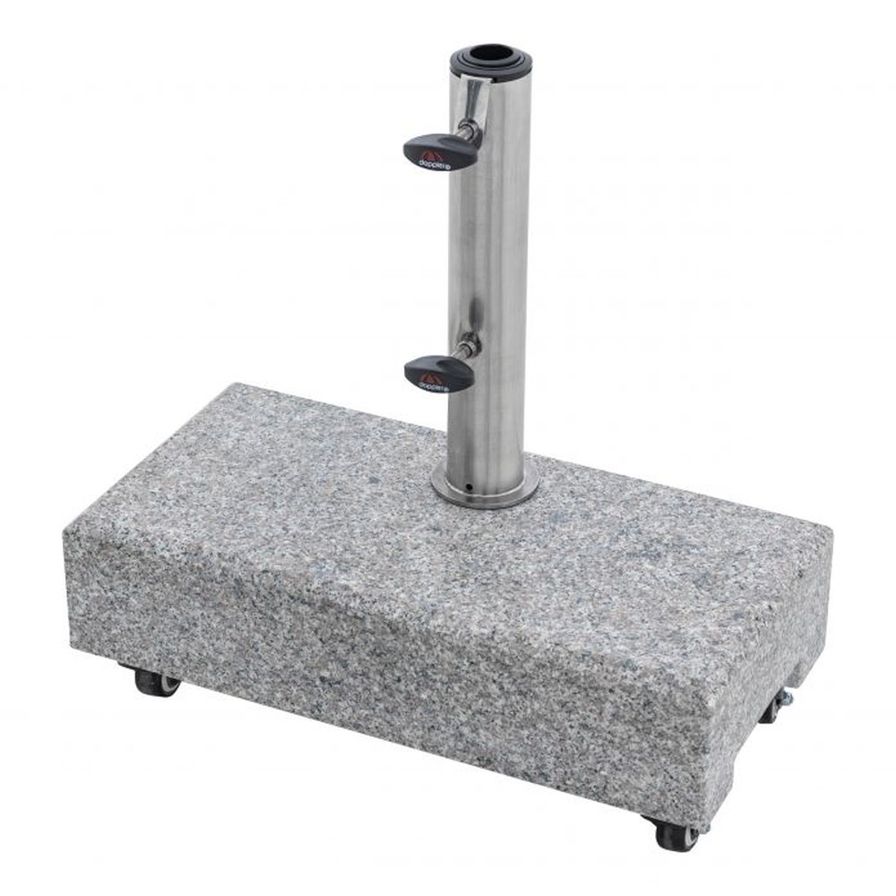 Schirmfuss 25 kg Granit, rollbar