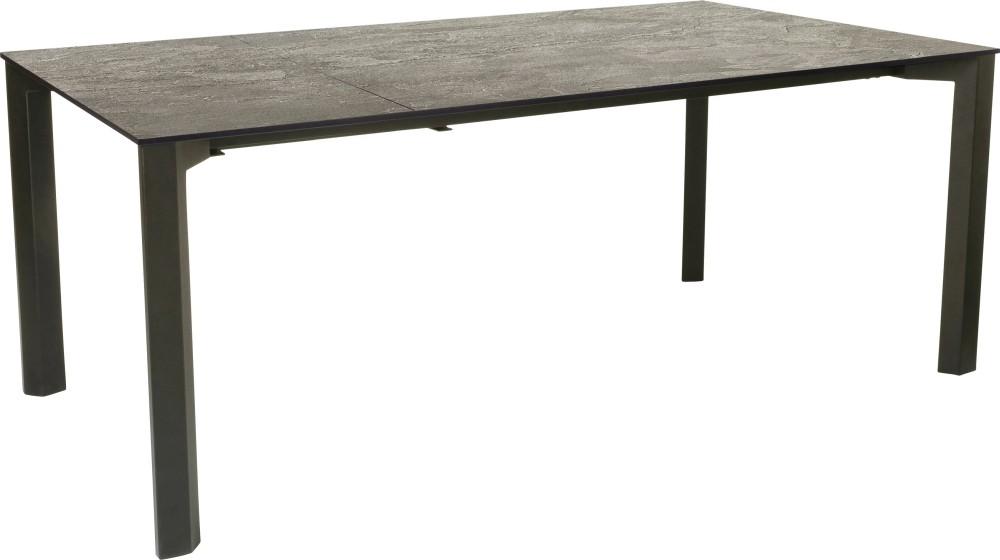Ausziehtisch 160/210x100cm Alu anthrazit