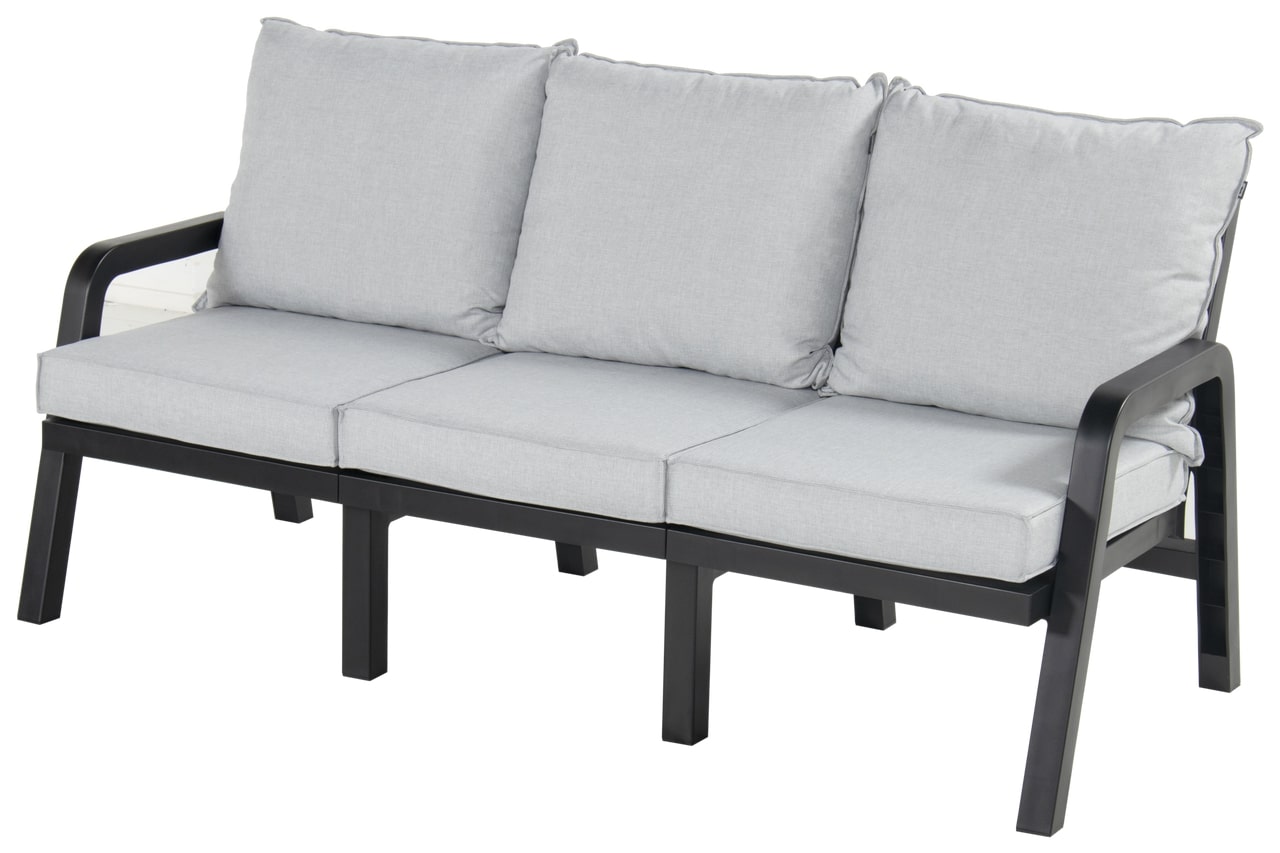 Loungebank Ibiza 3-Sitzer, grey/light grey