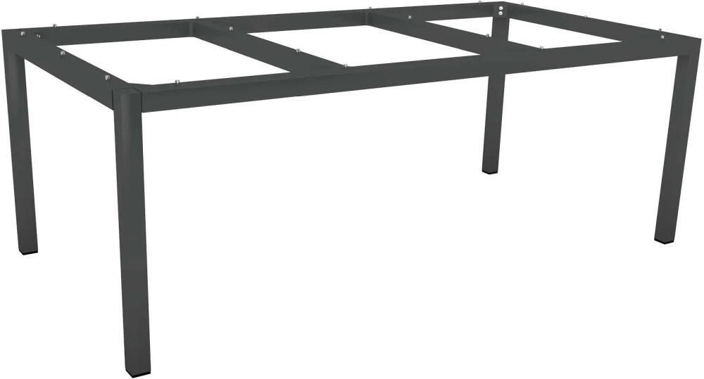 Tischgestell 200 x 100 cm Aluminium anthrazit