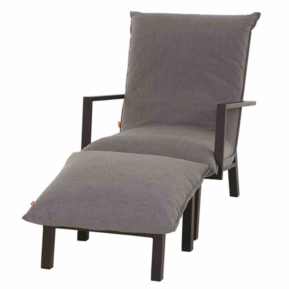 Loungesessel Rockford inkl. Hocker anthrazit
