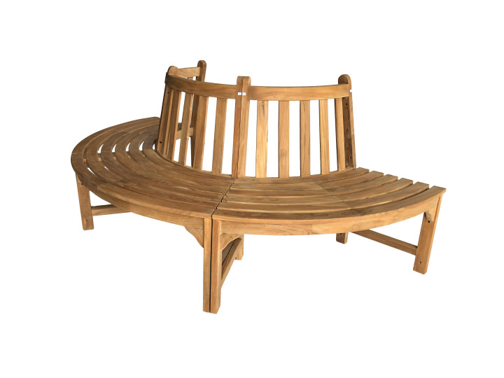 Baumbank Rush halbrund 220 x 90 cm