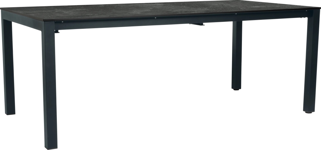 Ausziehtisch 200/250×100 cm Aluminium anthrazit