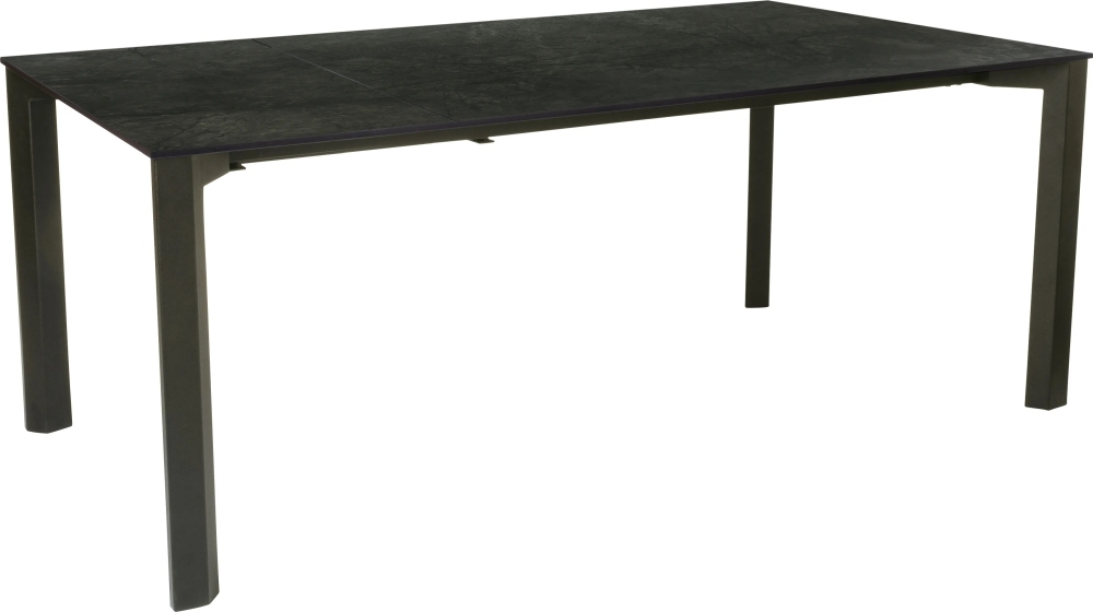 Ausziehtisch 160/210×100 cm Aluminium anthrazit