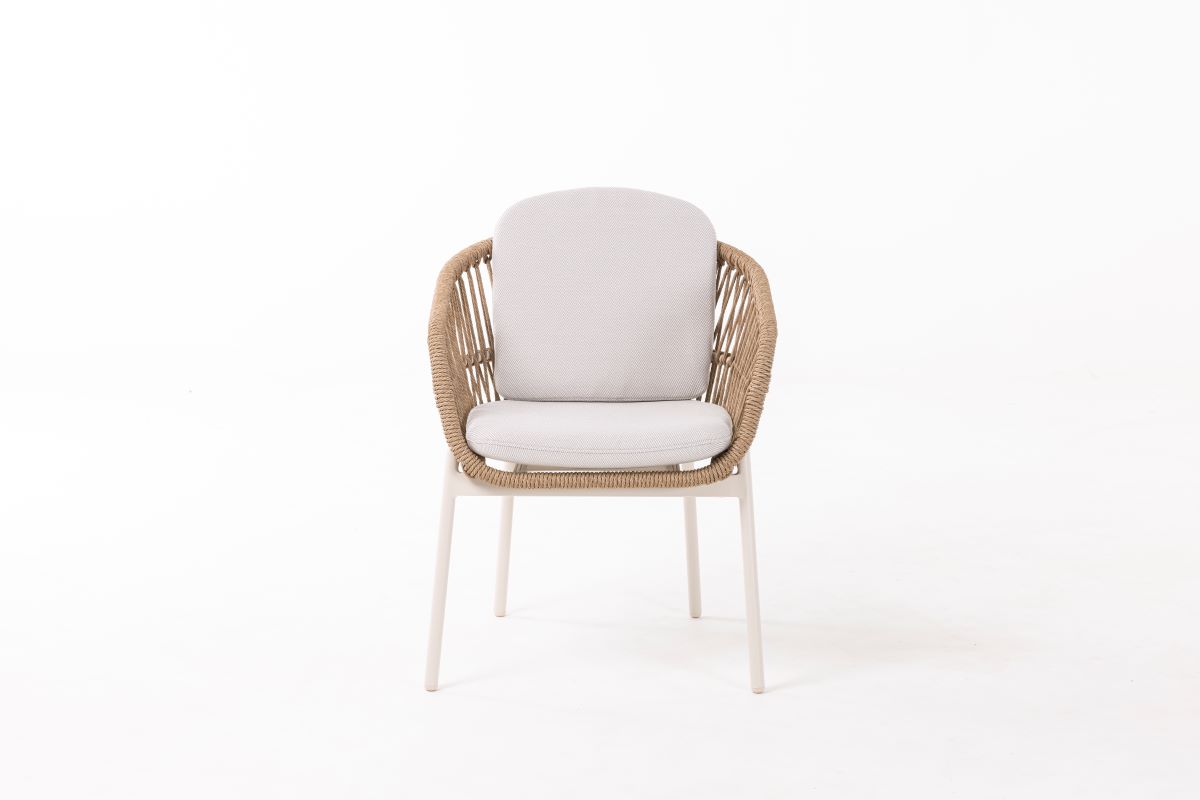 Sessel Brezone weiss/natur