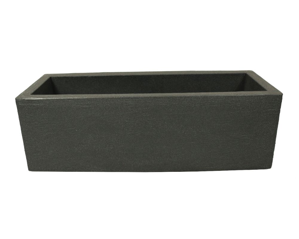 Kubus Pflanzkasten rechteckig anthrazit 80 x 30 x 27 cm