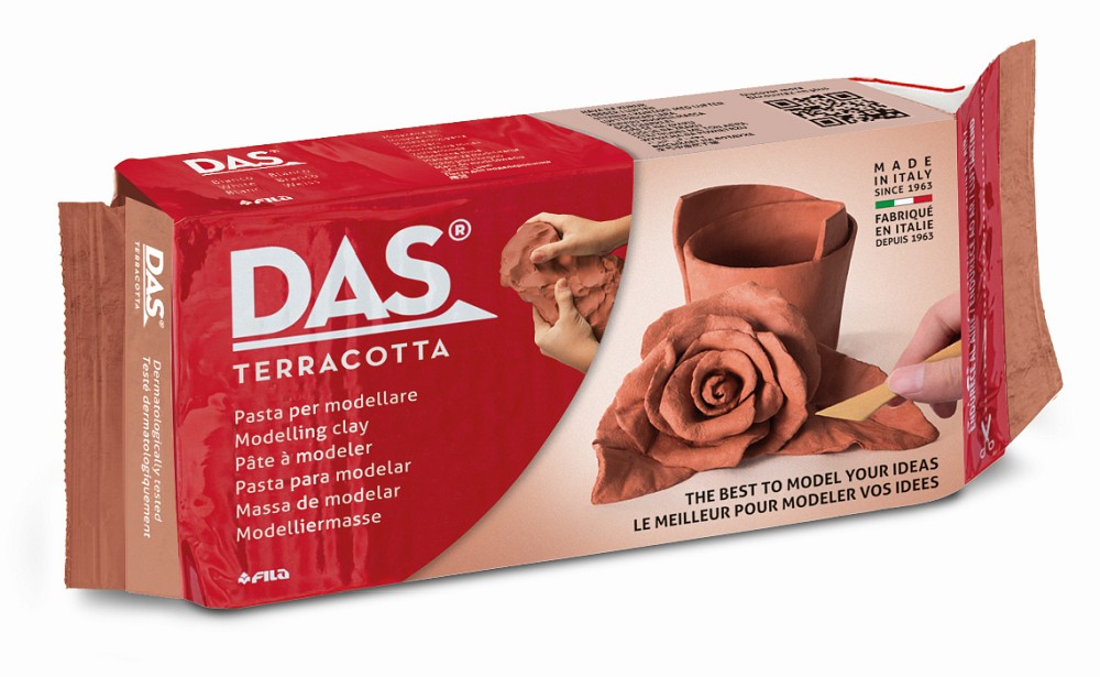DAS Lufthärtende Modelliermasse, 500 g, terracotta