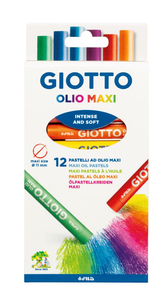 GIOTTO Olio Ölpastellkreiden 11 mm, 12 Kreiden