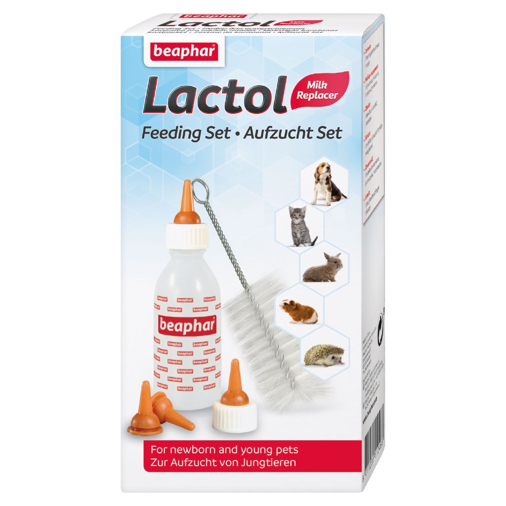 beaphar Lactol Aufzucht Set (Flasche, Bürste & Sauger)