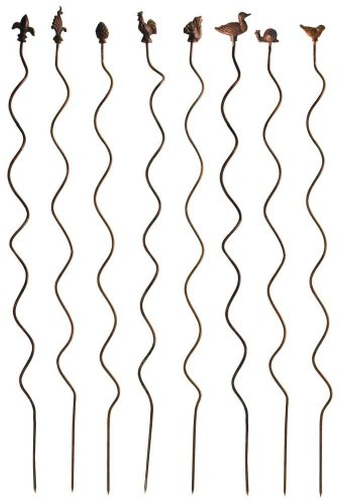 Esschert Guß-Pflanzstäbe 125 cm spirale braun