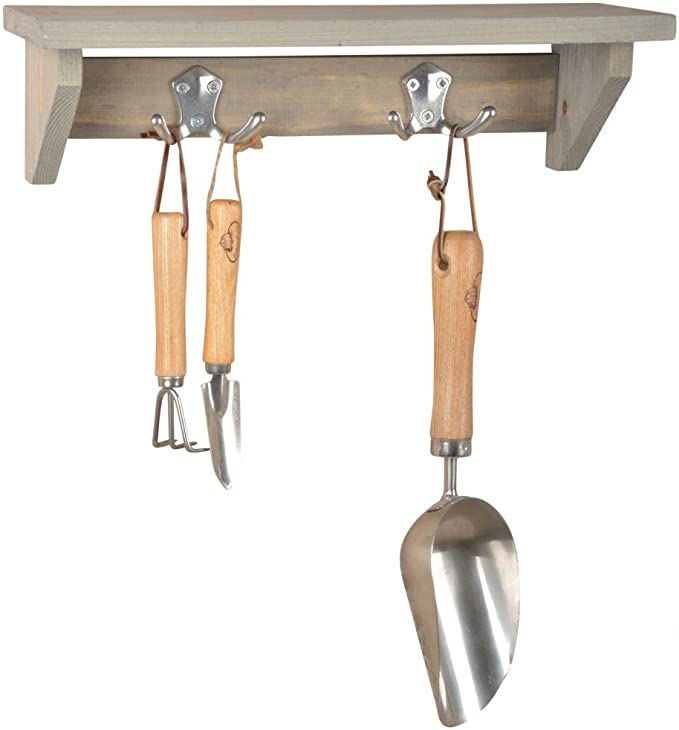 Esschert Wandregal mit Haken