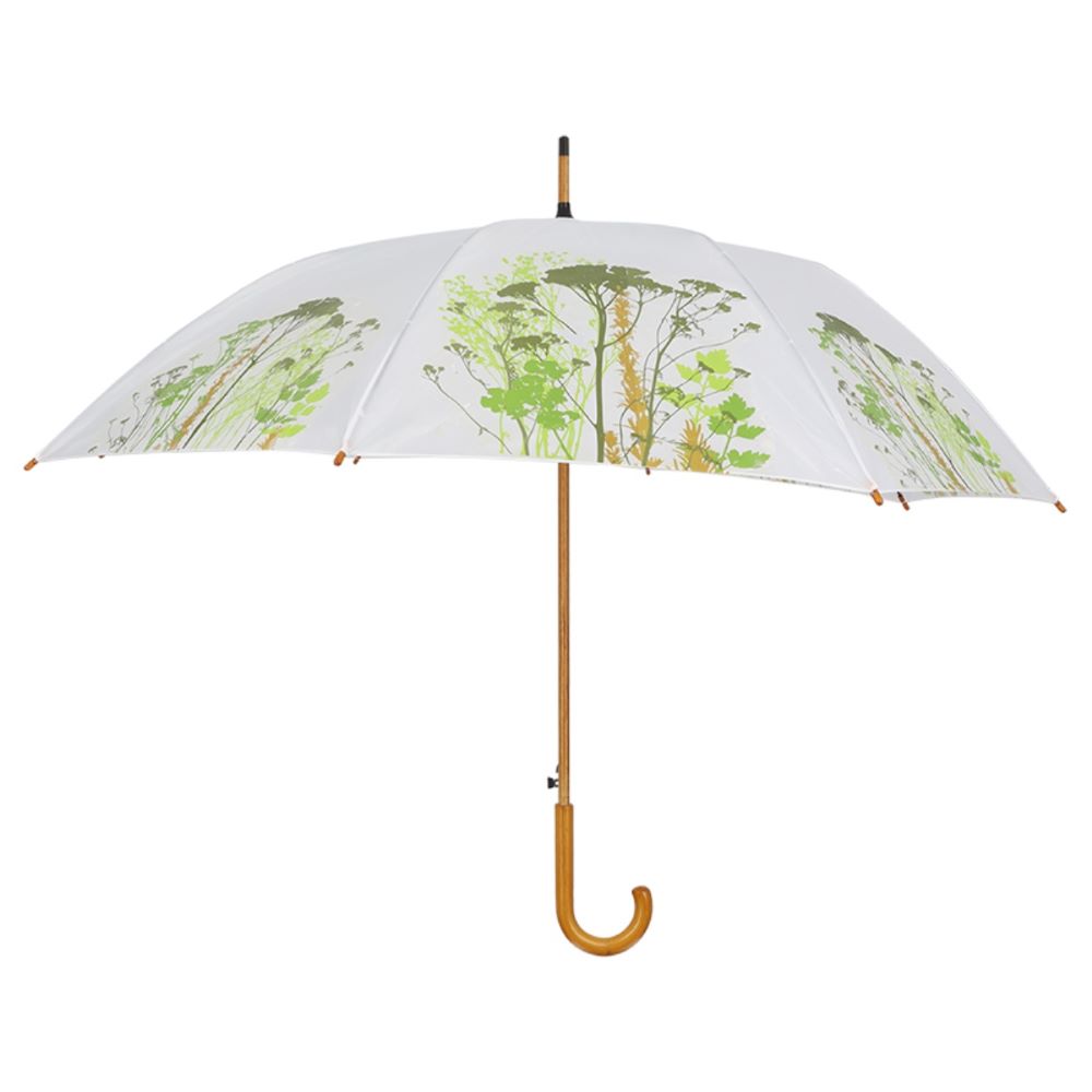 Regenschrim mit Kräutermotiv