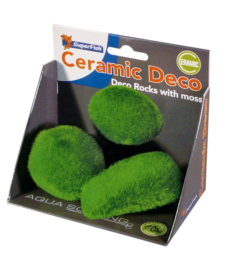 Aquarium Deco Rocks groß mit Moos