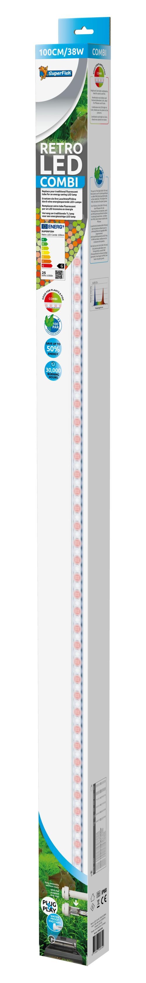 Aquadistri RetroLED Combi 38W 1m T8&T5