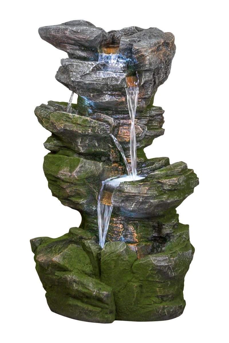 Brunnen Steine grau