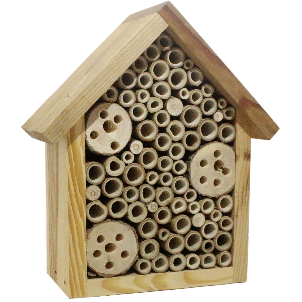 Casi Bienenhotel natur/braun 9 x 9 x 22 cm