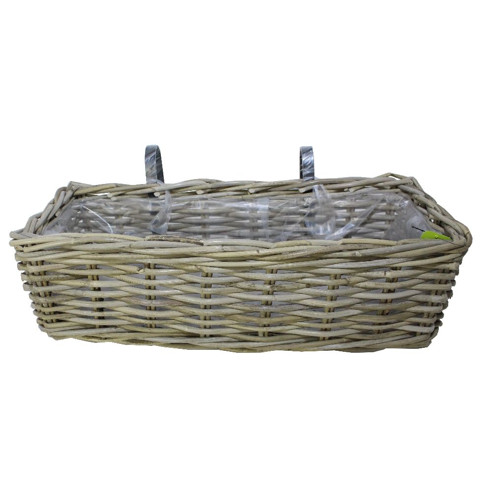 Balkonkasten kubu grau 46 x 20 x 17 cm