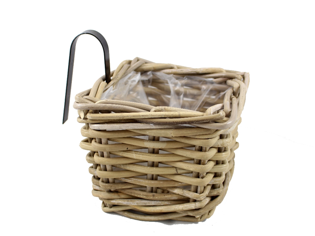 Balkonkasten Kubu-Rattan grey 20x20x15cm