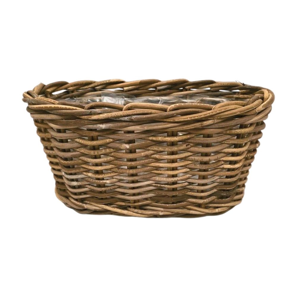 Balkonkorb oval kubu grey 40x20x19cm