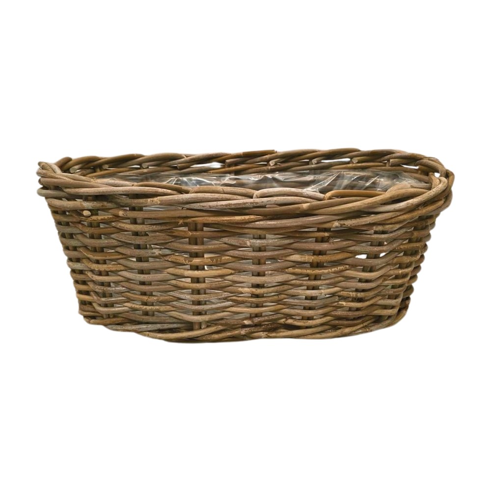 Balkonkorb oval kubu grey 50x22x20cm