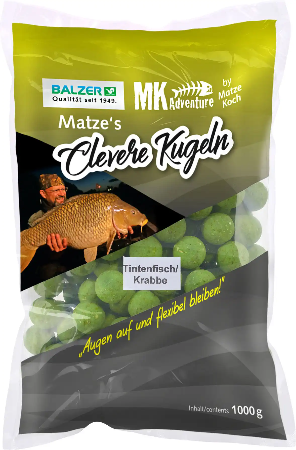 Balzer MK Boilies Clevere Kugel 15/20mm Mix Tintenfish Krabbe 1kg
