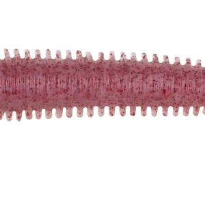 Berkley Gulp SW Fat Sandworm 10cm Clear Red Fleck