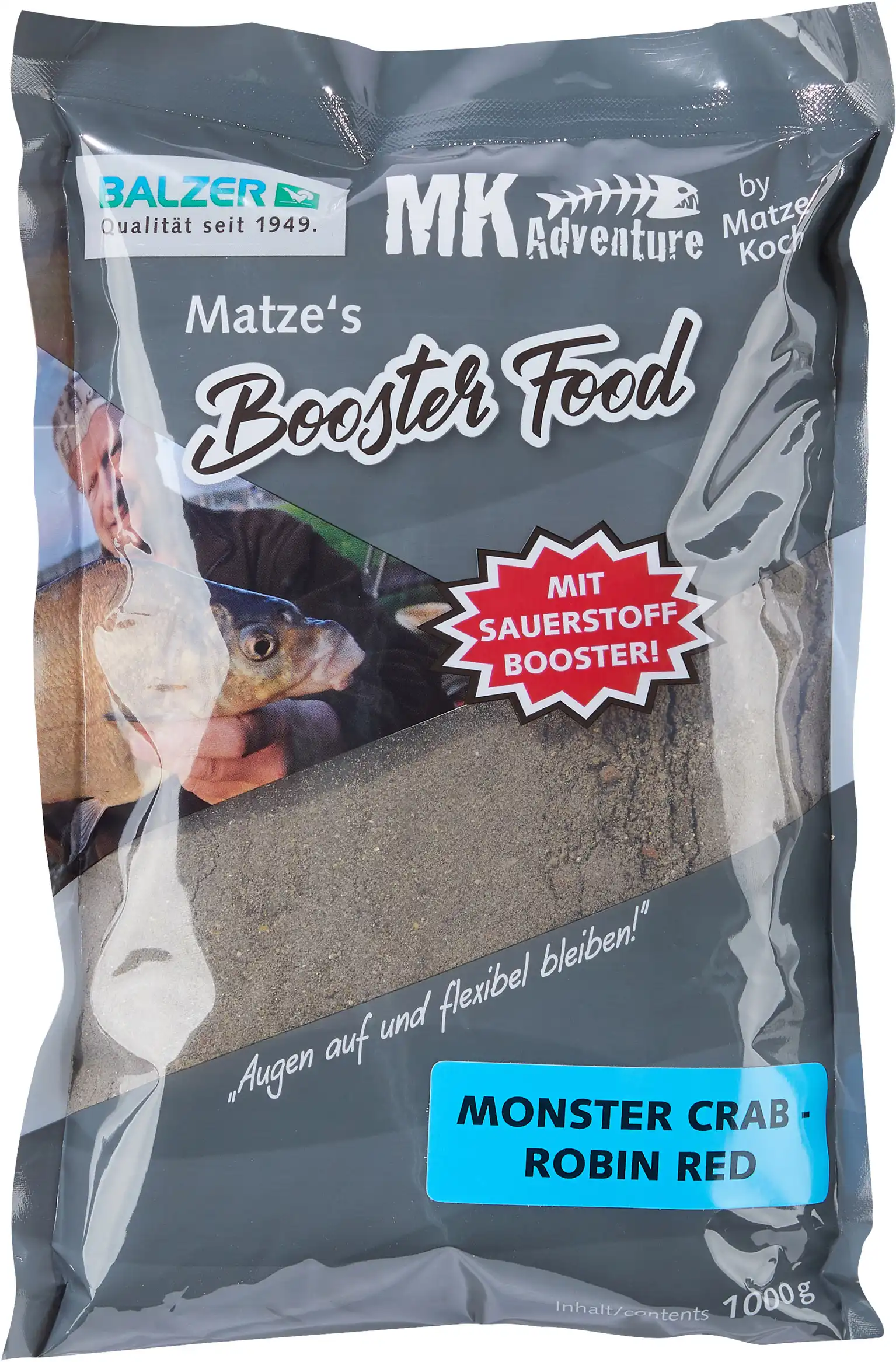Balzer MK Booster Food 1kg Monster Crab/Robin Red