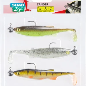 Balzer Shad 2go Set 10cm Green Pumpkin, Highlight, Hot Perch