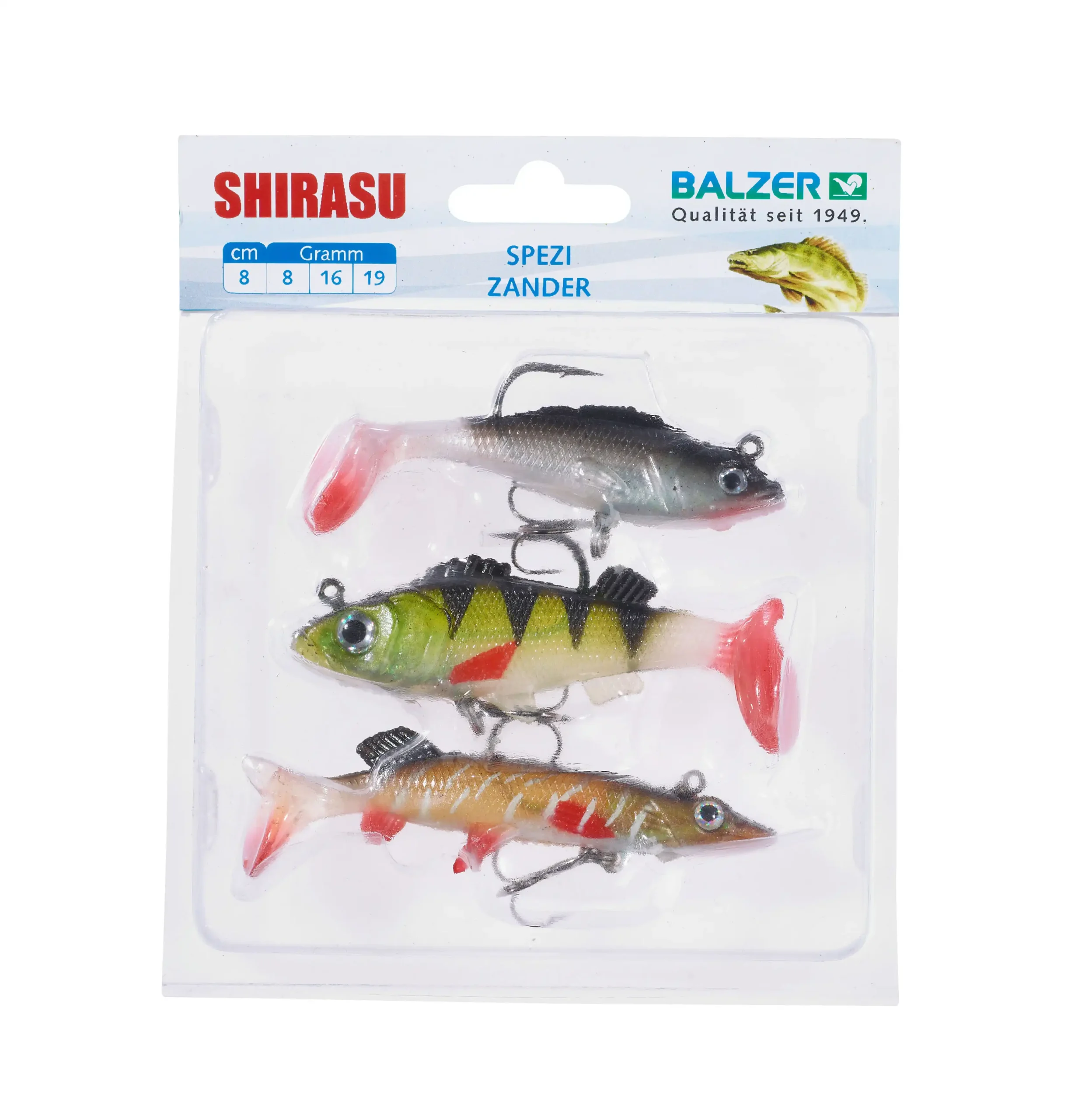 Balzer Shirasu Zielfisch-Set Hecht 11cm