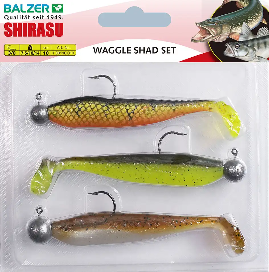 Balzer Waggle Shad Set 7,5g, 10g, 14g 10cm Mix