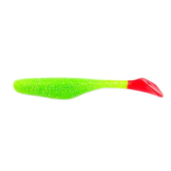 Bass Assassin Walleye Assassin 4" Chartreuse Silver Gl. RT