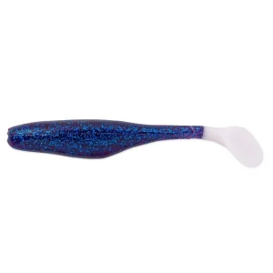 Bass Assassin Walleye Assassin 4″ Electric Blue / White Tail