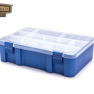 Camo Lures Tackle Box Deep Dunkelblau / Transparent 27,6×7,5×18,8cm