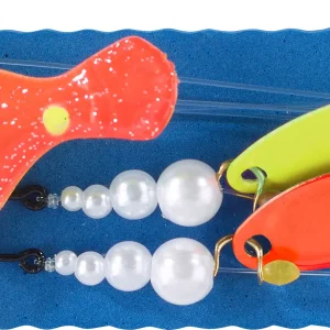 Balzer Inliner Plattfisch-Blinker 28g 1,2m Louminous/Weiß/Orange