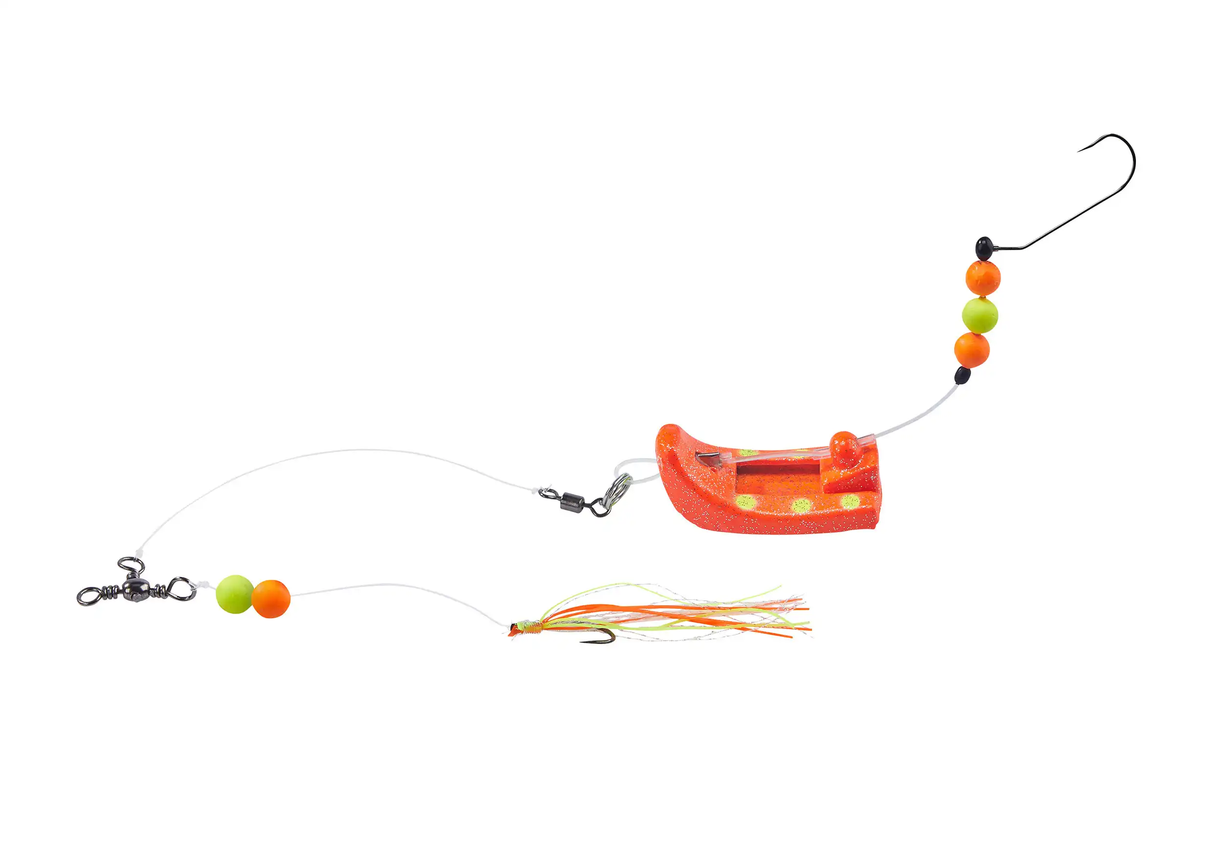 Balzer Plattfisch Perchman Rig 80g Rot-Gelbe Punkte