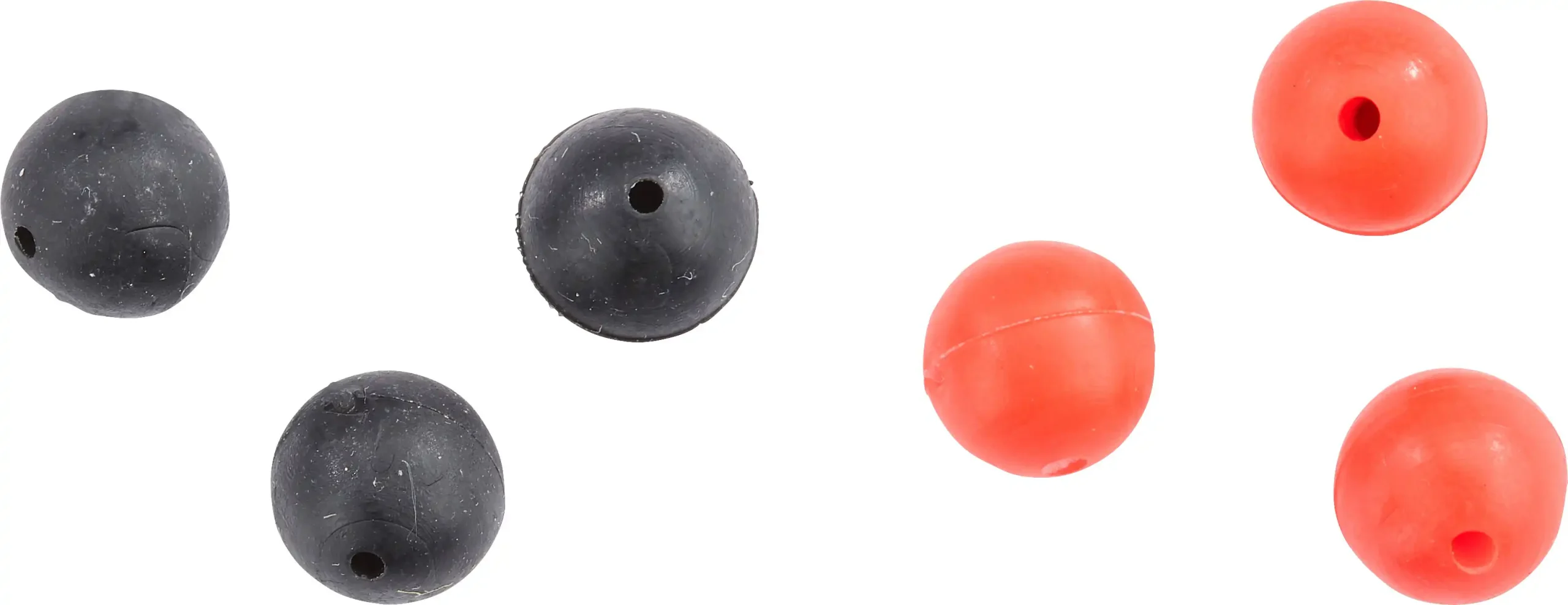 Balzer Gummiperlen 4mm Rot/Schwarz