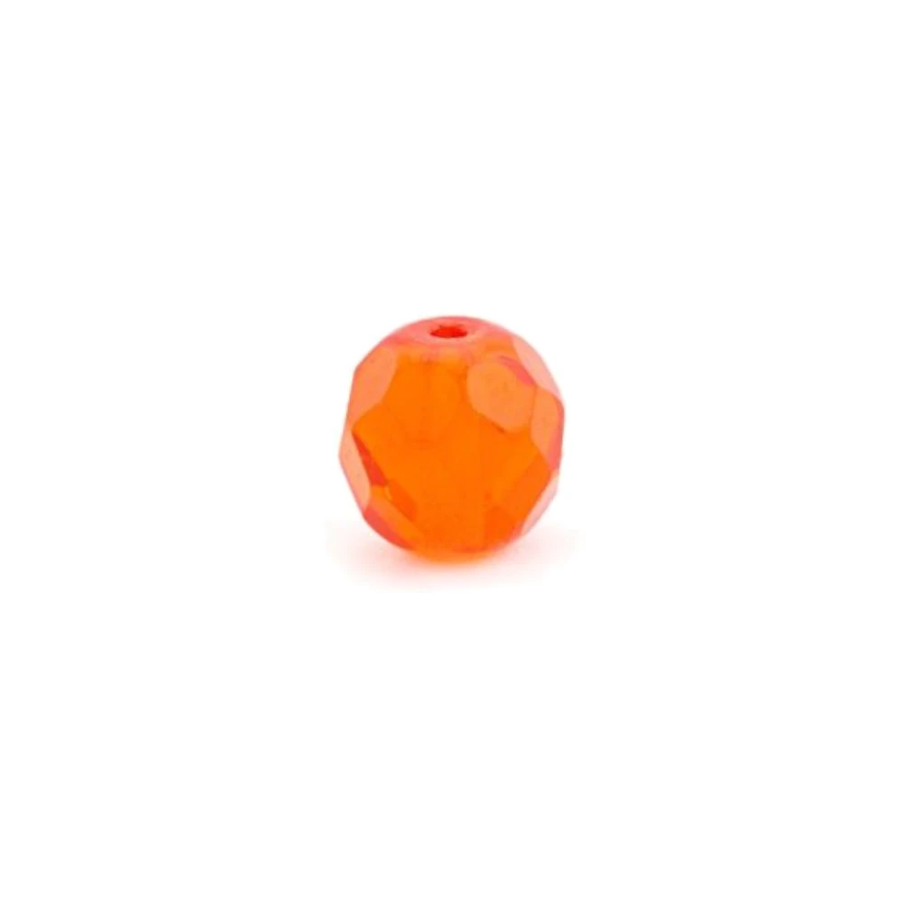 Camo Lures facettierte Glasperlen 6mm Orange