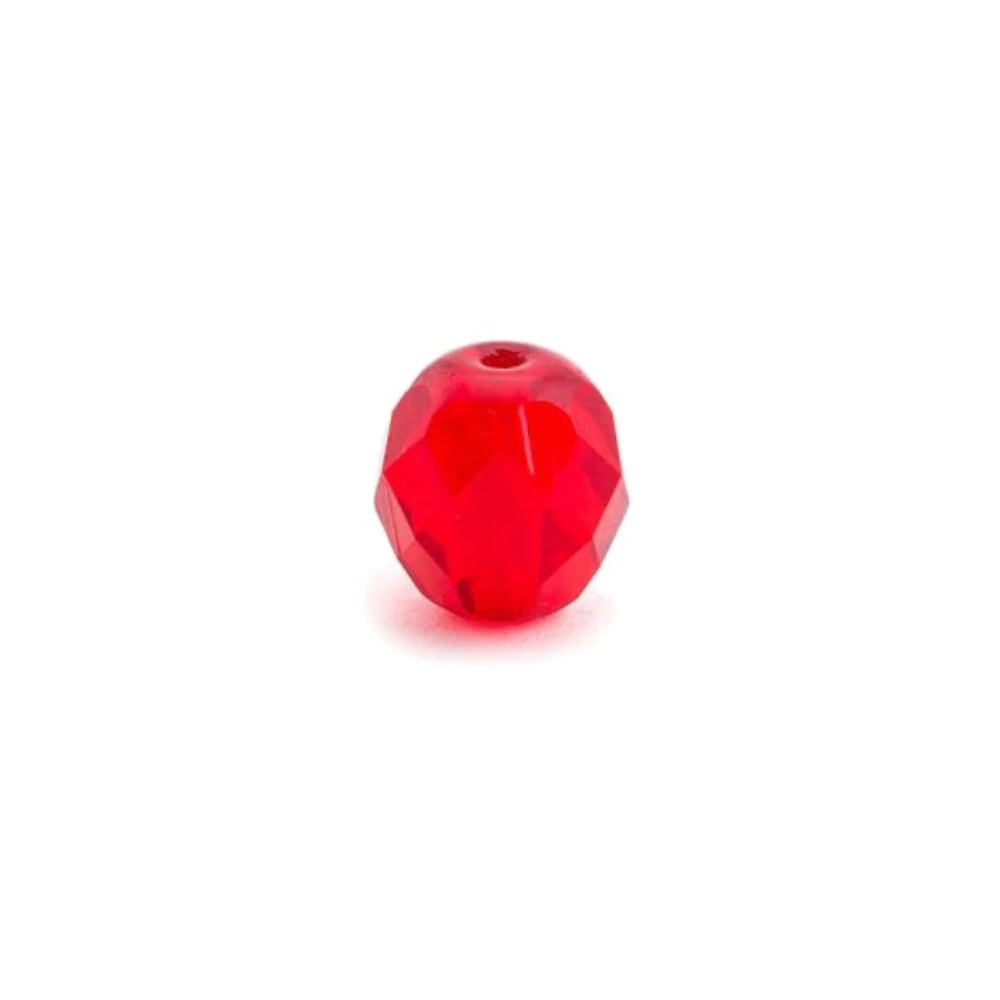Camo Lures facettierte Glasperlen 6mm Ruby