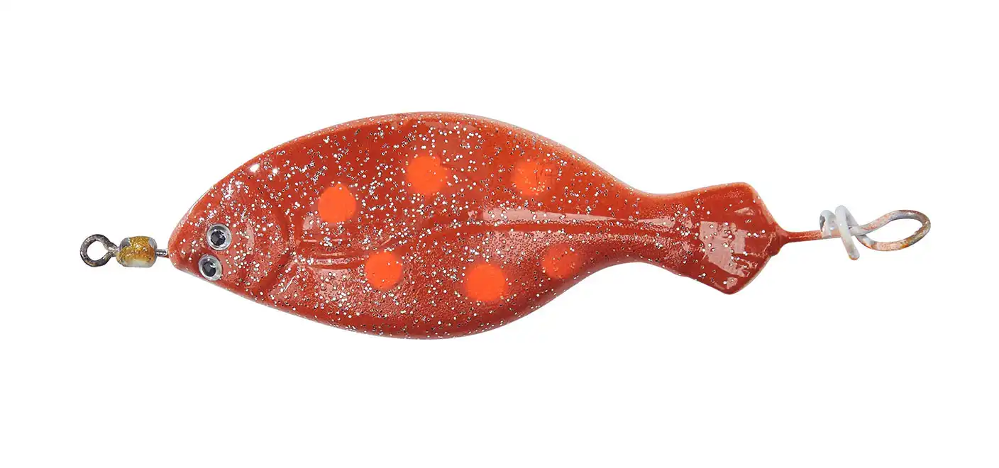 Balzer Edition Sea Anti-Tangle Plattfisch Blinker 100g Braun/Weiß/Rot