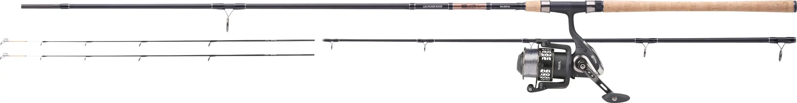 Balzer MK Combo Aalpicker River 3,15m MK FD Rolle mit 0,35mm Schnur