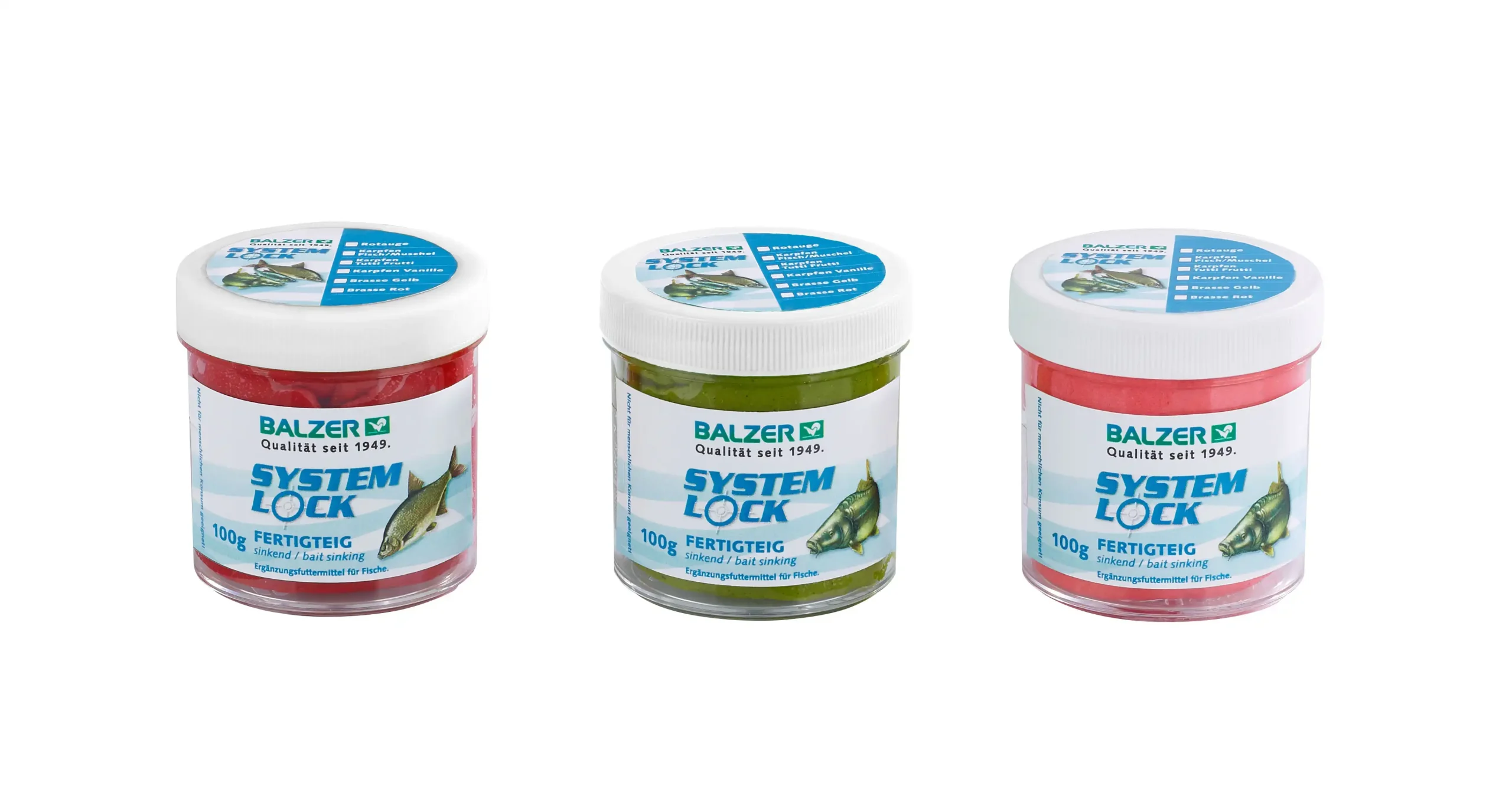 Balzer System Lock Fertigteig 100g Brasse-Rot