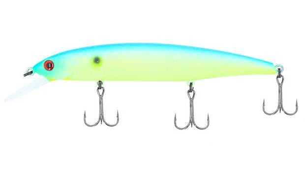 Bassday Mogul Minnow 130SP 13cm Blue Back Chart Lime