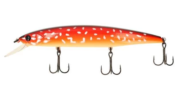 Bassday Mogul Minnow 130SP Wobbler Twitchbait-Crimson Pike