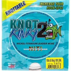Aquateko Knot 2 Kinky 1×7 Titanium 3m 0,26mm 6lb