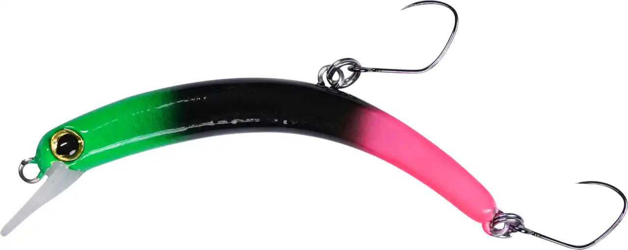 Balzer Forellen Wobbler PEACHY 5,7cm Grün/Schwarz/Pink