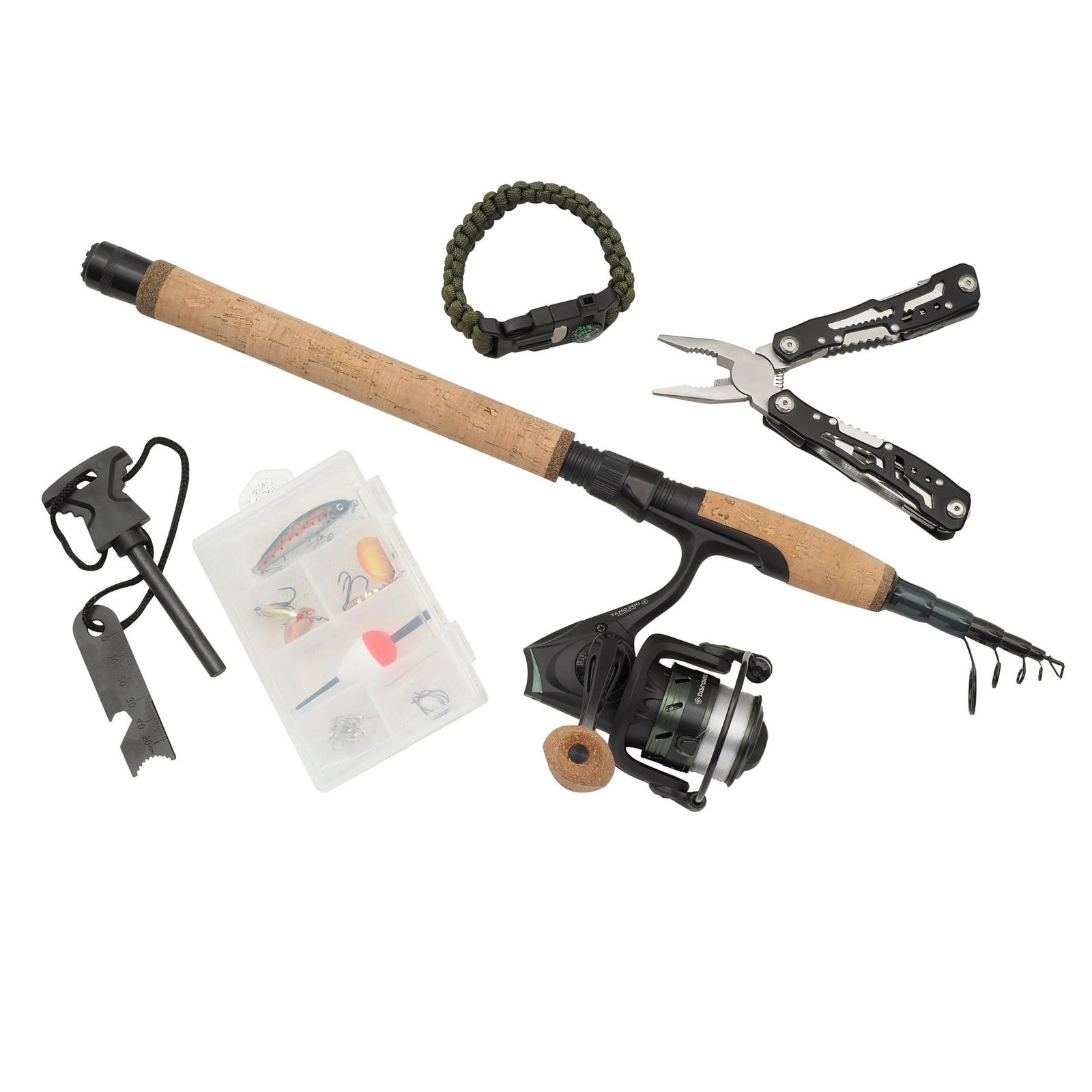 Abu Garcia Diplomat Wilderness TE70L Survival Combo Outdoor-Komplettset