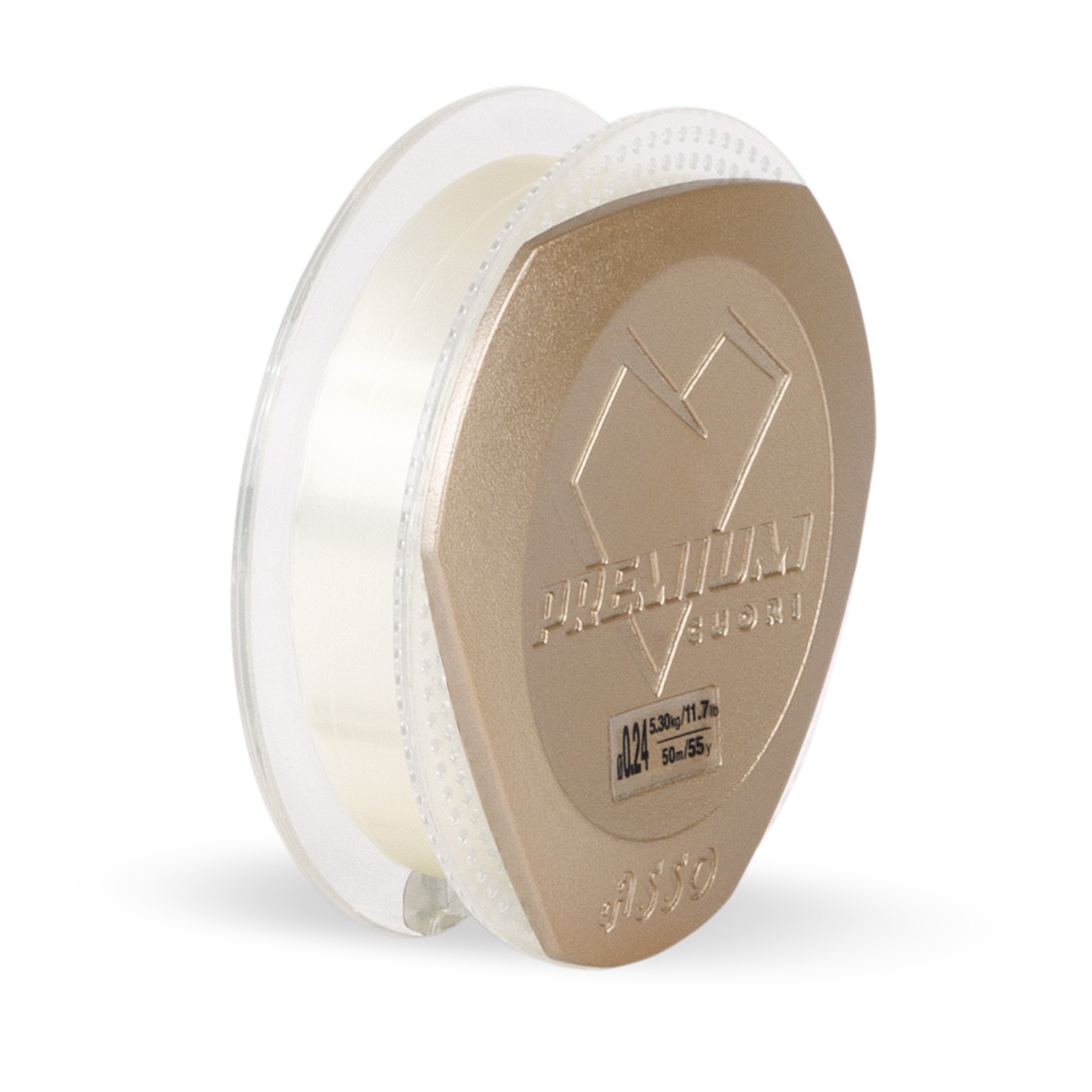 ASSO Premium Fluorocarbon 50m 0,28mm 6,10kg Clear Vorfachschnur